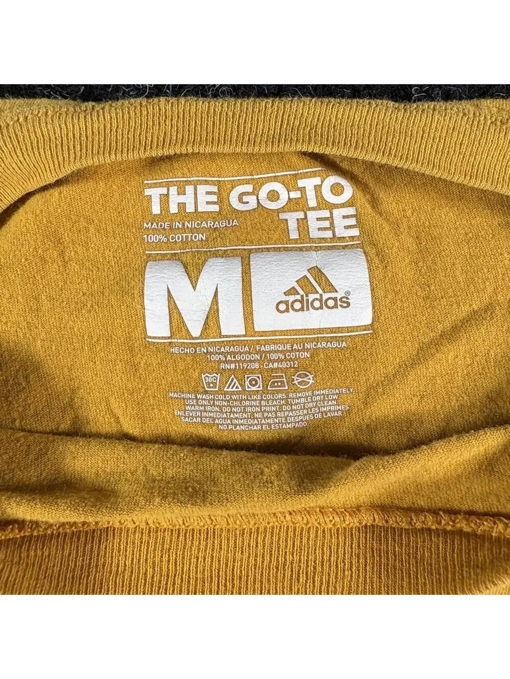 Adidas Lakers Kobe Bryant 24 yellow cotton t-shirt